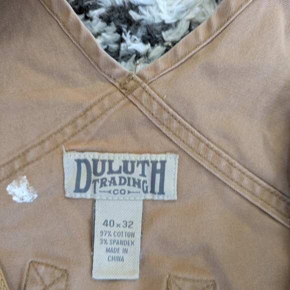 Duluth Trading Co Brown Overalls Durable Workwear - Picture 3 of 3